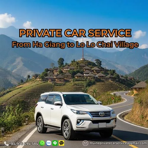 Ha Giang to Lo Lo Chai Village Private Car